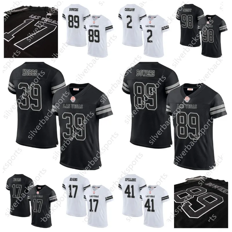 Davante Adams 89 BROCK Bowers Jerseys de fútbol Maxx Crosby Jakobi Meyers Gallup DeLlo Al por mayor para hombres Jóvenes para mu